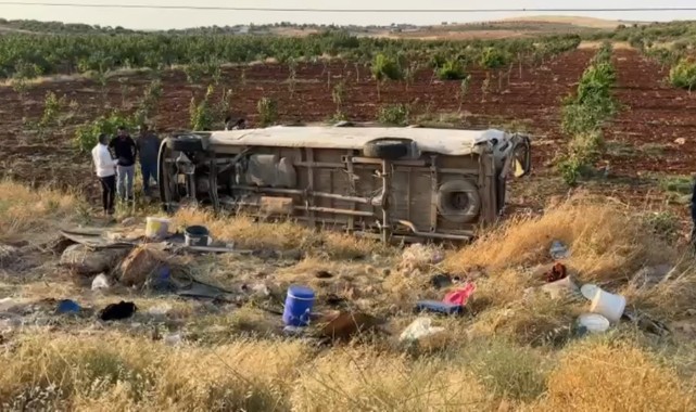 Şanlıurfa'da tarım işçilerini taşıyan minibüs devrildi: 22 yaralı