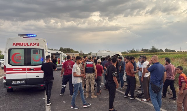 Şanlıurfa’da tarım işçilerini taşıyan minibüs kanala devrildi: 19 yaralı
