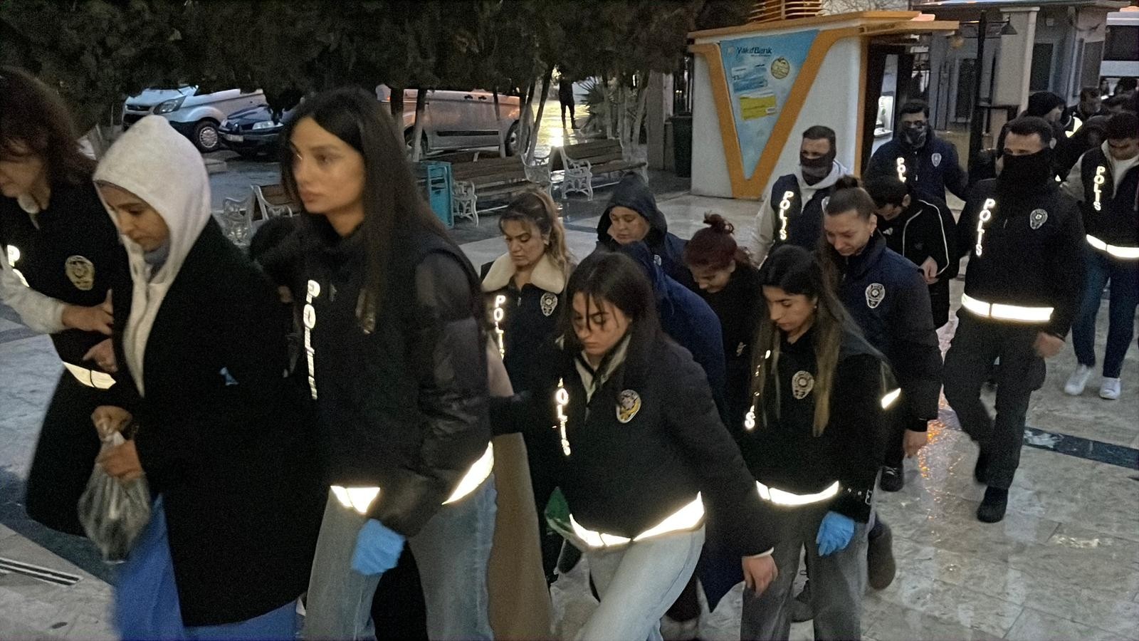 Şanlıurfa’da suç örgütü ve fuhuş operasyonu: 31 şüpheli adliyede