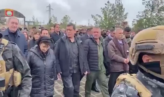 DEM Parti heyeti, Kobani’de Salih Müslim’in cenaze törenine katıldı