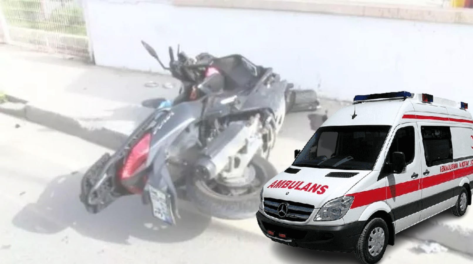 Haliliye’de motosiklet kazası! 1 yaralı