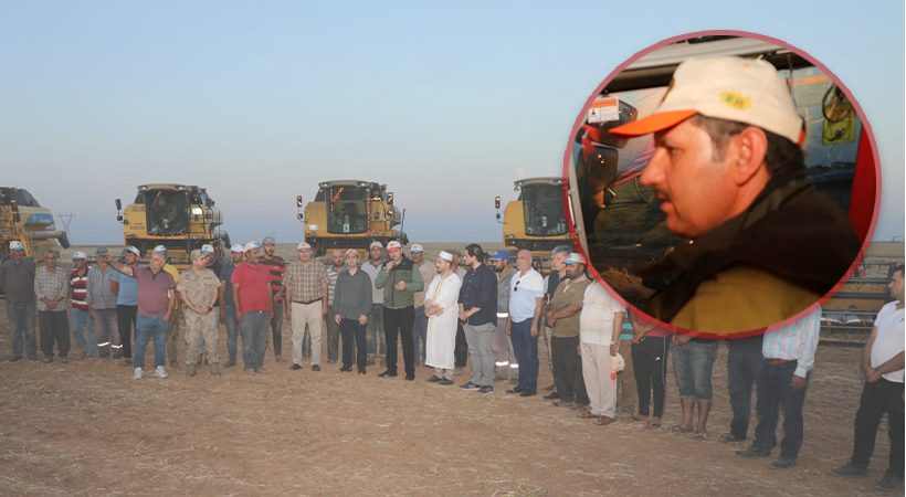 Urfa’da buğday hasadı yapılan dualarla başladı;