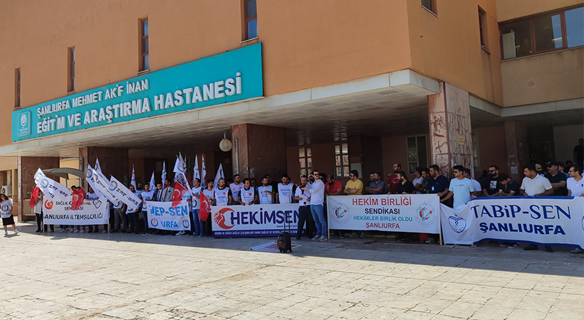 Şanlıurfa’da doktorlar iş bırakma eylemi başlattı