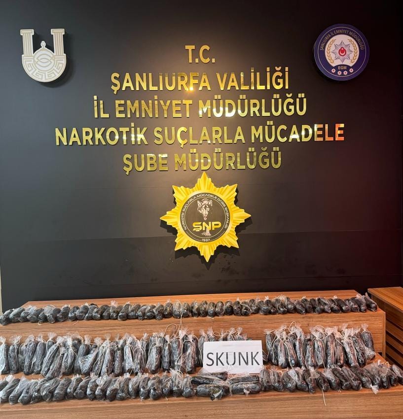 Şanlıurfa'da uyuşturucu operasyonu