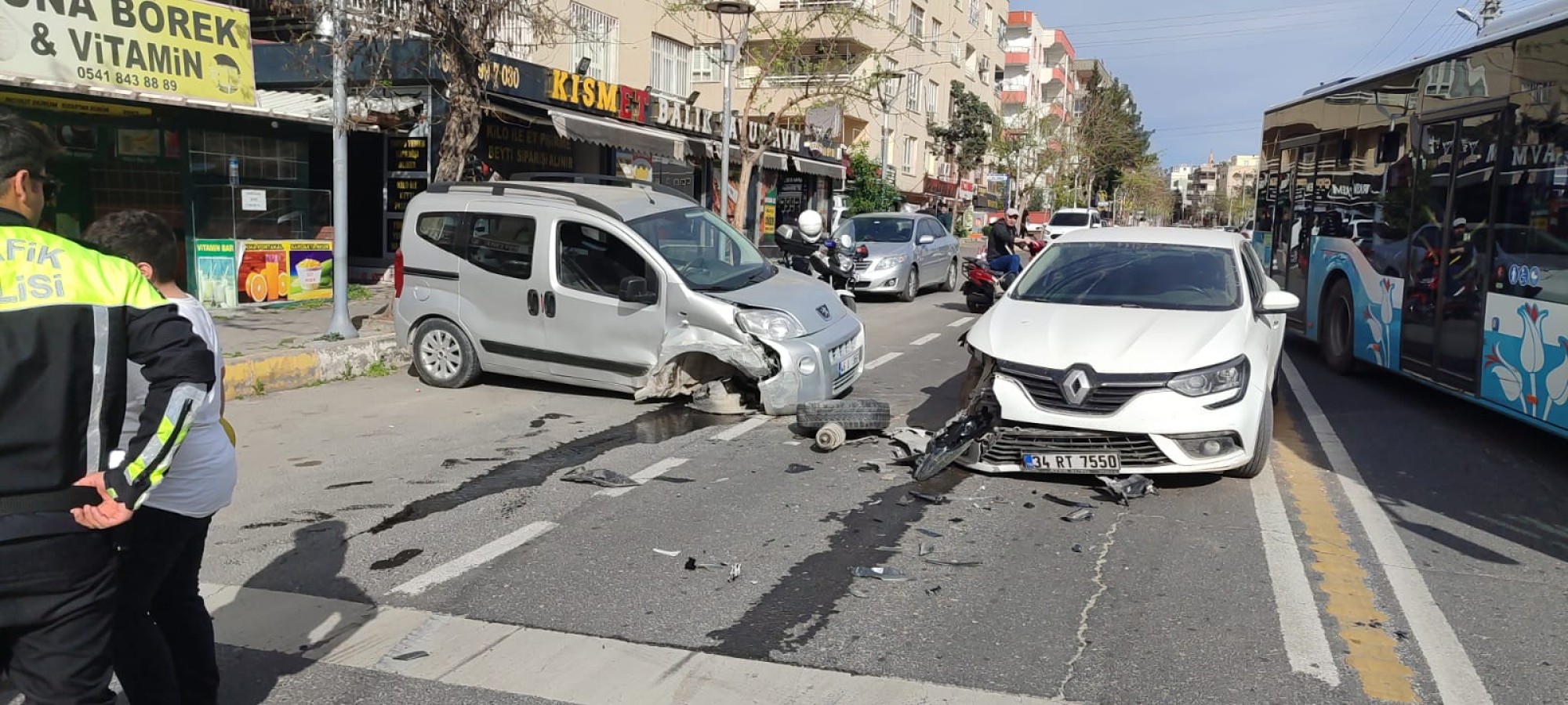 Haliliye’de meydana gelen kazada 1 kişi yaralandı;