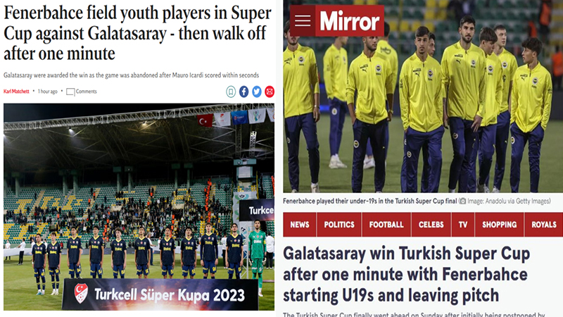 Şanlıurfa’daki maçı uluslararası medya kuruluşları manşetlerine taşıdı
