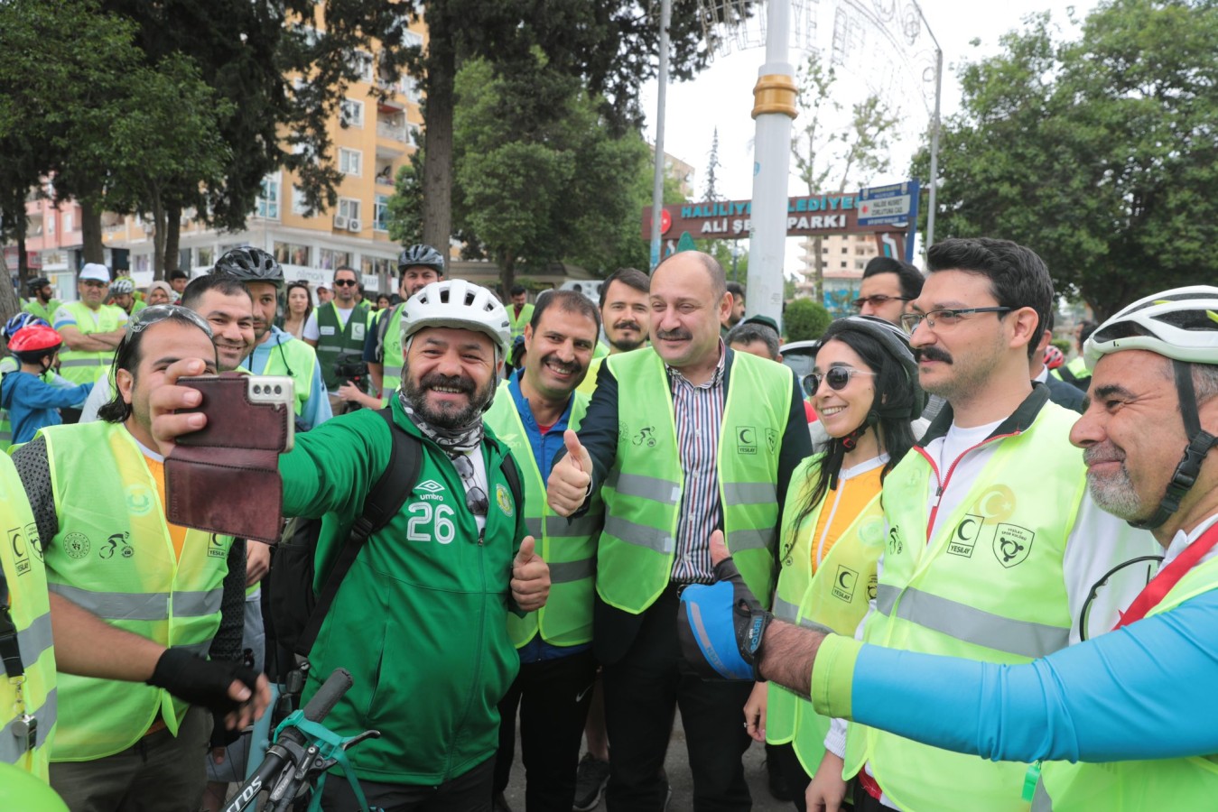 Şanlıurfa’da 11. Yeşilay Bisiklet Turu düzenlendi;