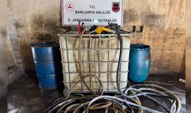 Şanlıurfa’da 1 ton 250 litre kaçak akaryakıt ele geçirildi: 2 gözaltı