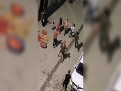 Şanlıurfa’da Suriyelilerin kavgası kamerada: 2 yaralı